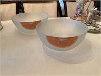 Orange slice bowls & plates