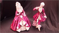 Pair of Florence Ceramics figurines with