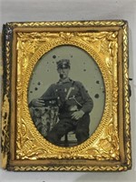 Civil War Era Fireman Ambrotype Photo – Seated