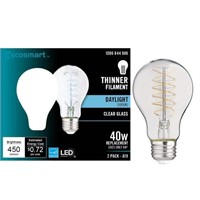 (12) Ecosmart A19 Dimmable LED Light Bulbs