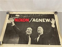 NIXON/AGNEW 1960’s ELECTION CAMPAIGN POSTER