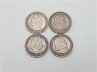 4 Columbian Exposition 1/2 Dollar Silver Coin 1893