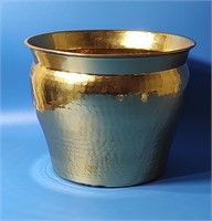 Hammered Brass Planter