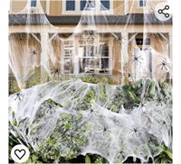 Spider Webs Halloween Decorations - 9 Pack