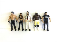 Lot 0f 5 Loose Vintage Wrestling Figures