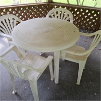 PATIO TABLE AND CHAIRS