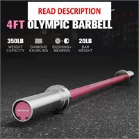 RITFIT 4ft Barbell - 350lbs Capacity