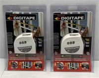 Lot of 2 Starrett 16ft Digital Measuring Tape NEW