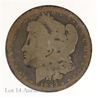 1893-S Silver Morgan Dollar Key Date