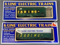 2pc K-Line O/O27 Reading Lines Electric Trains
