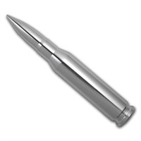 10 Oz Silver Bullet - .50 Caliber Bmg