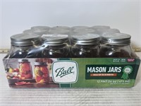 12 Mason Jars