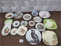 Vintage wall plates and collector plates