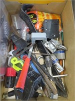 misc tools, padlocks, bars
