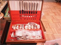 Box of miscellaneous vintage silverplate