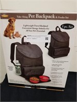 New takealong pet backpack and feeder set