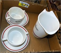 COFFEE PITCHER AND TWO SERVING SETS