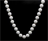 Faux Glass Pearl Fine Lady Formal Necklace