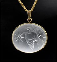 Spirit of the Sky Frosted Glass Pendant