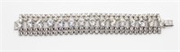 Sparkling Faux Diamond Studded Bracelet