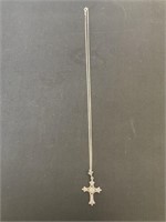 Sterling Silver Cross Necklace.