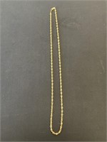 14K Gold Chain Necklace.