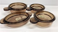 Visions 4 pc bakeware sets, 2 Grab-its, oval and