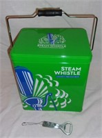 Steam Whistle cooler w/ opener.