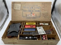 Marx Steam Tin Electric Train in Box