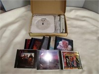 New In Box Wall Mount CD Player & Music CD's
