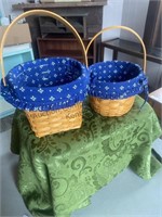 Two Longaberger baskets