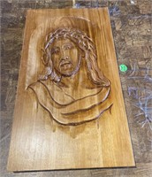 Wooden Jesus plaque/ No Shipping