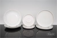 Lot of Various White Plates