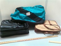 Us luggage New York leather travel bag, large