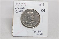 1979 Near Date Wide Rim SBA Dollar