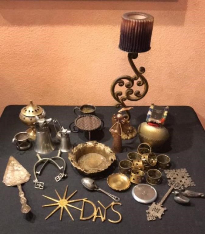 Group of Decorative Metal Objects