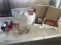 Air horn, plexiglass, auto body repair tape,