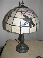 Pair of stainglass like lamps