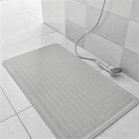 Simple Bathroom Rubber Non-Slip mat (36 X 20 Grey)