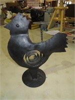 METAL ROOSTER CANDLE HOLDER 12" X 14"