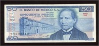 1981 Mexico 50 Pesos Note