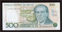 1986-1988 Brazil 500 Cruzados Note