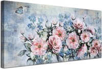 Acocifi Flowers Canvas Wall Art Abstract Peony