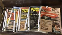 10 vintage motor trend automobile magazines from