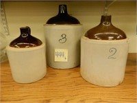 3 - 2 - 1 Gallon Shoulder Jugs (2 as is)