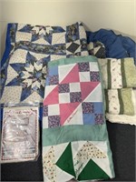 Homemade quilt, personalized block quilt