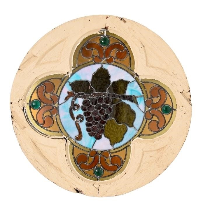 Stained & Leaded Stained Glass Round Window
