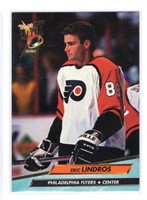 Eric Lindros Rookie Card 1992 Fleer #157