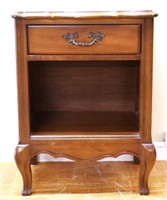 Vintage French 1 drawer nightstand