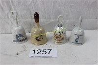 (4) Misc. Ceramic Bells